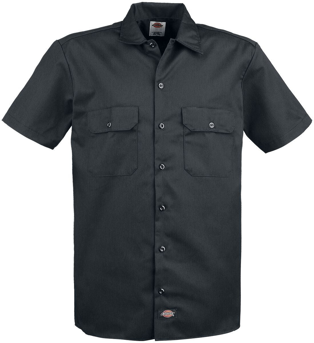 dickies kurzarmhemd - short sleeve work shirt - s bis 3xl - fÃ¼r mÃ¤nner - grÃ¶ÃŸe xl - schwarz