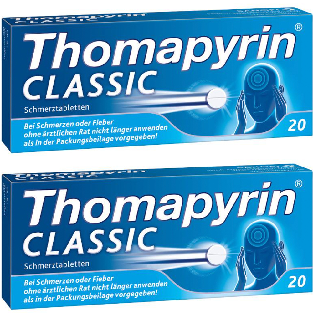 diverse firmen thomapyrin classic schmerztabletten doppelpack