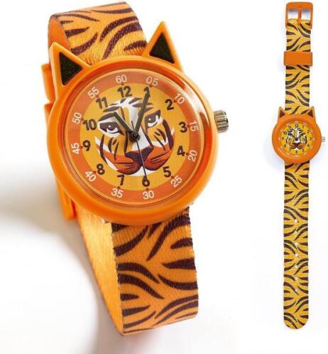 Djeco Armbanduhr - Orange M. Tiger - One Size - Djeco Armbanduhr