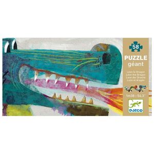 Djeco Riesen Puzzle - 58 Teile - 138 Cm - Leon The Dragon - Djeco - One Size - Puzzlespiele