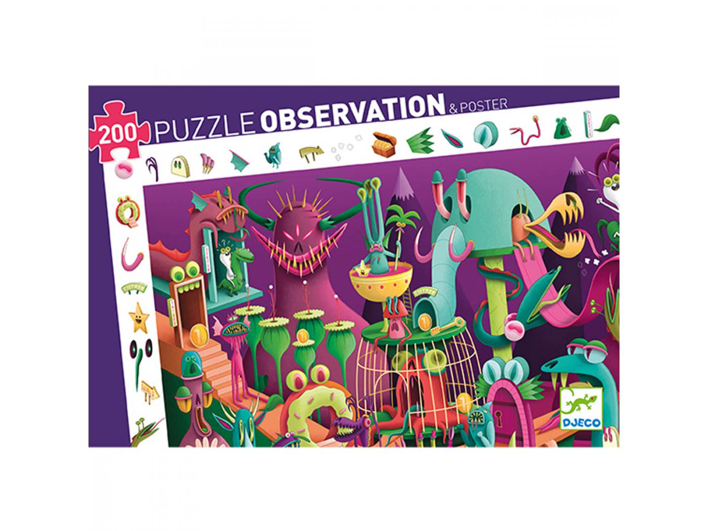 djeco xxl teile - observation puzzle - video game 200 teile puzzle -07560