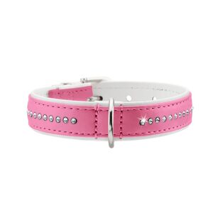 Dog Sport Hunter Halsband Modern Art Luxus S (42), Pink/weiß