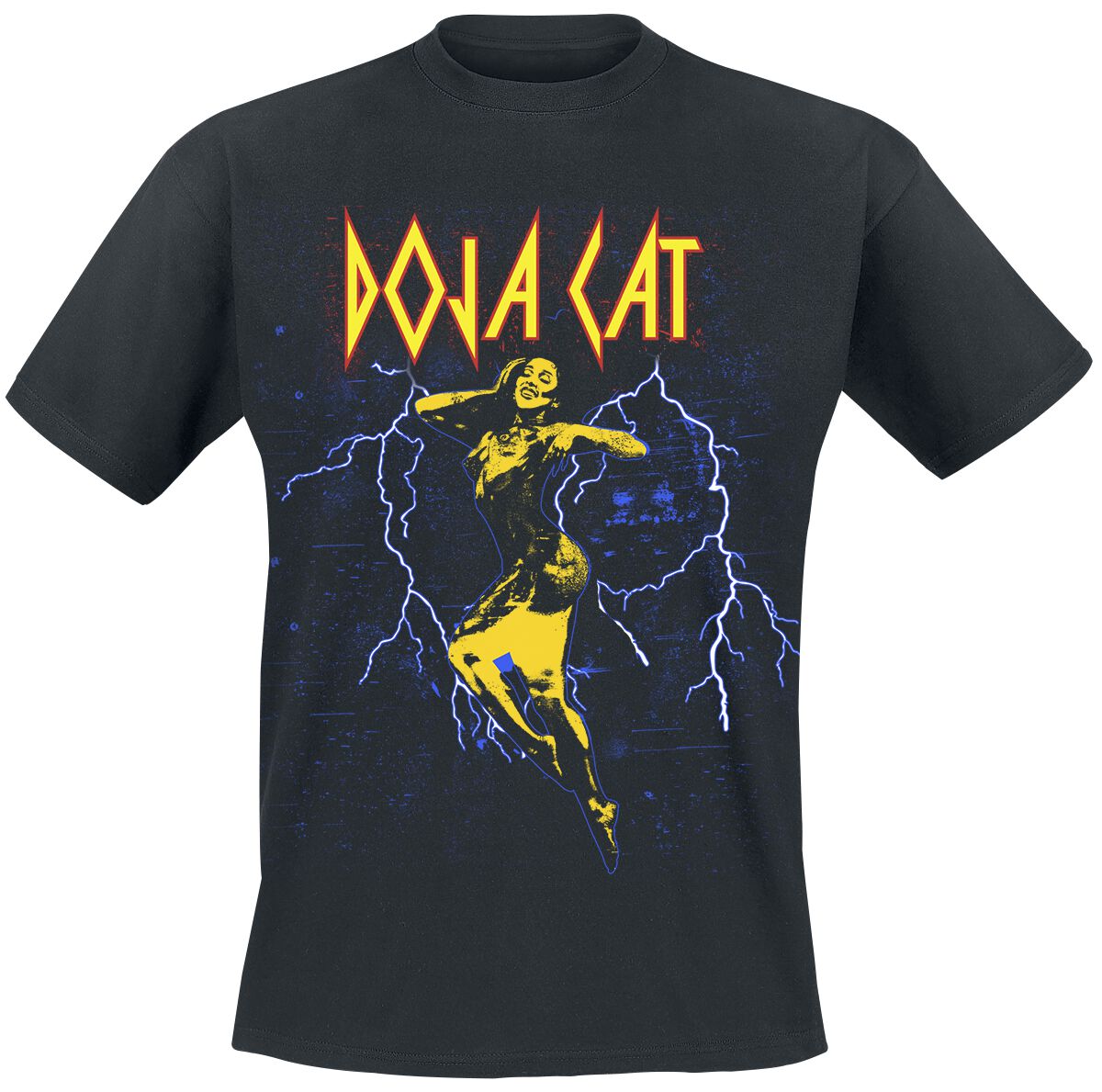 doja cat t-shirt - planet her lightning - s bis xxl - fÃ¼r mÃ¤nner - grÃ¶ÃŸe l - - lizenziertes merchandise! schwarz