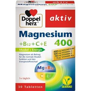 Doppelherz Gesundheit Energie & Leistungsfähigkeit Magnesium 400 + B12 + C + E