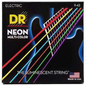 Dr Nmce-9 Hi-def Neon Multi-color K3 Coated Electric Guitar Strings 9-42 - E-gitarrensaiten