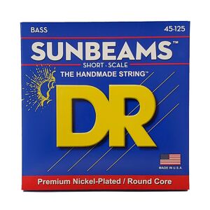 Dr Snmr-45 Sunbeams Nickel Plated Steel Bass Strings Medium Shortscale 45-105 - Saitensatz Für 4-saiter E-bass