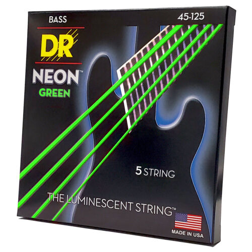 Dr Strings Neon Green Ngb5-45