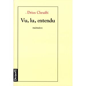 Driss Chraïbi - Gebraucht Vu, Lu, Entendu - Preis Vom 08.05.2024 04:49:53 H