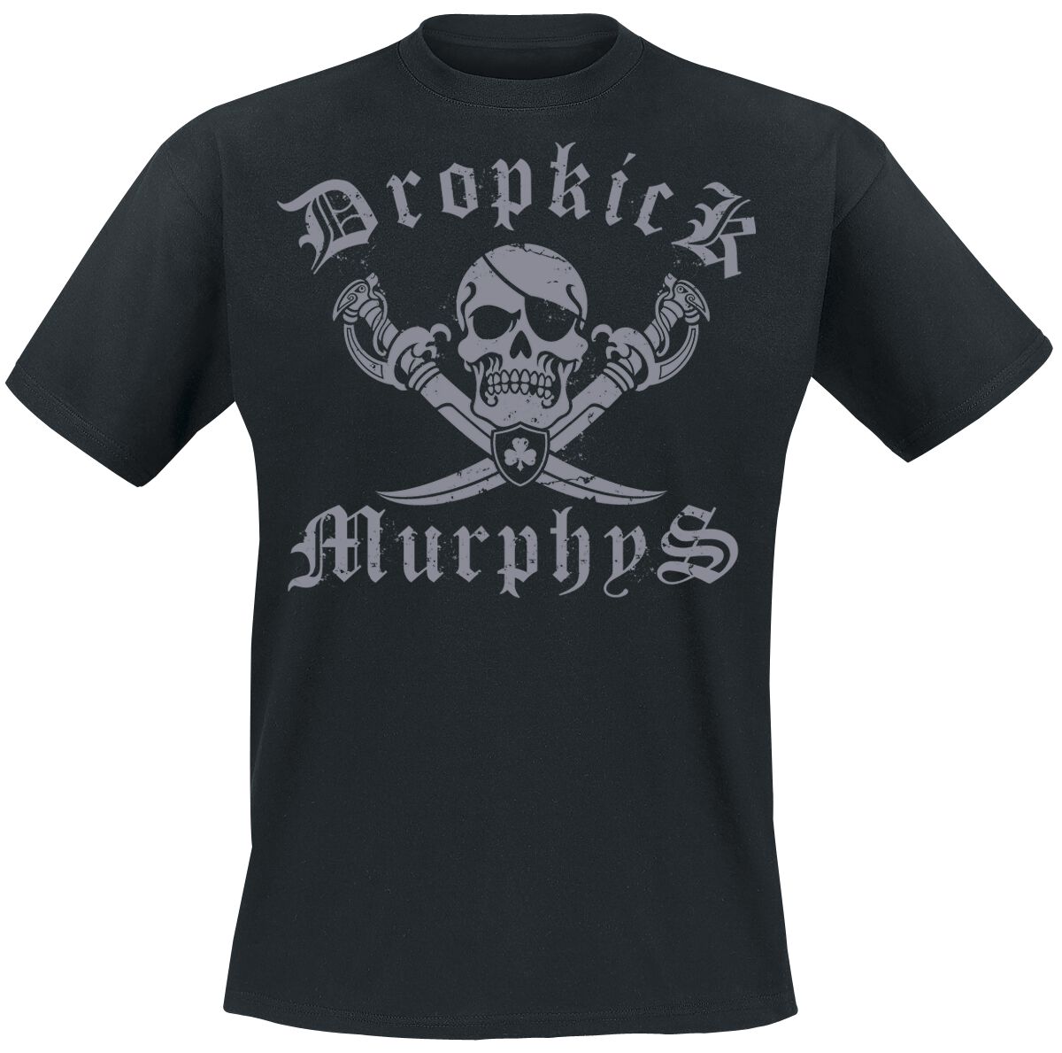 dropkick murphys t-shirt - jolly roger - m bis xxl - fÃ¼r mÃ¤nner - grÃ¶ÃŸe xl - - lizenziertes merchandise! schwarz