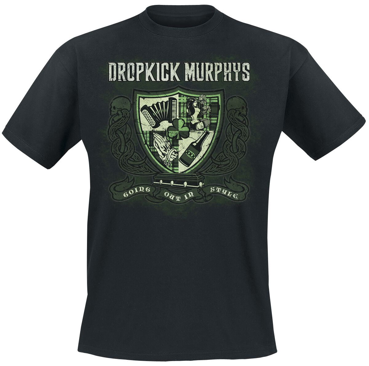 dropkick murphys t-shirt - going out in style - s bis xxl - fÃ¼r mÃ¤nner - grÃ¶ÃŸe l - - lizenziertes merchandise! schwarz