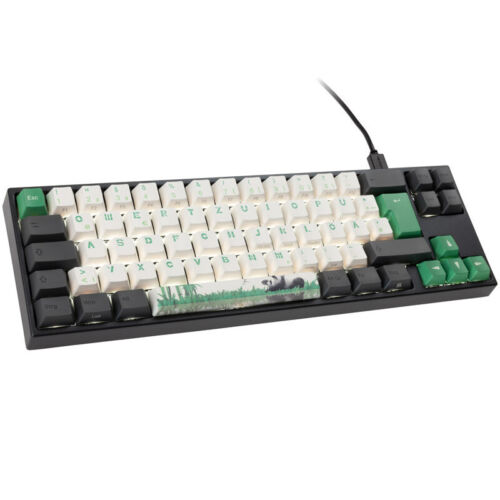 ducky miya pro panda v2 tkl mx-brown (de) gaming tastatur schwarz/weiÃŸ/grÃ¼n