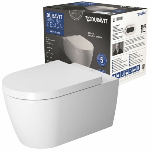 Duravit Me By Starck Spülrandloses Wc Set Toilette + Deckel Softclose 45290900a1