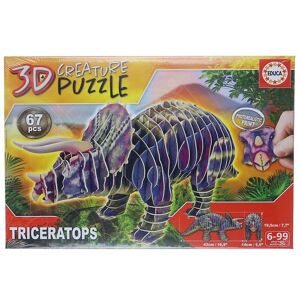 Educa 3d- Puzzlespiel - Triceratops - 67 Teile - Educa - One Size - Puzzlespiele
