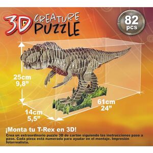 Educa 3d- Puzzlespiel - T-rex - 82 Teile - Educa - One Size - Puzzlespiele