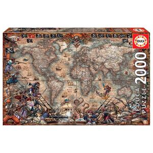 Educa Puzzle 2000 Teile Karte Zur Schatzkiste Der Piraten 18008