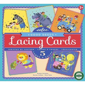 Eeboo Lernspiele - Karten Nähen Lernen - Gute Taten - Eeboo - One Size - Spiele