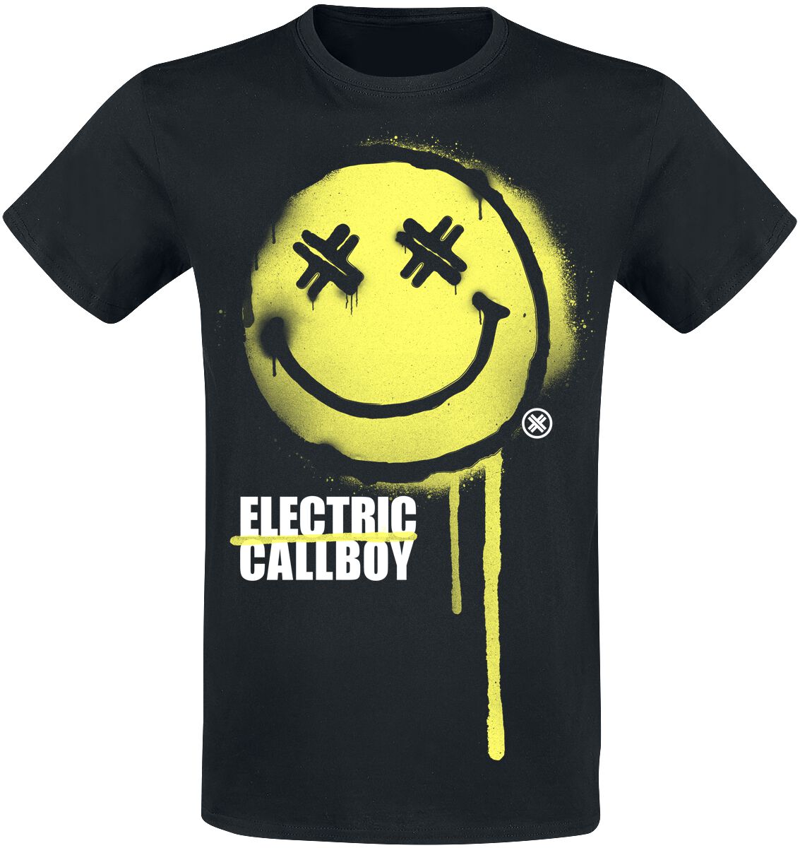 electric callboy t-shirt - spray smile - xxl - fÃ¼r mÃ¤nner - grÃ¶ÃŸe xxl - - lizenziertes merchandise! schwarz