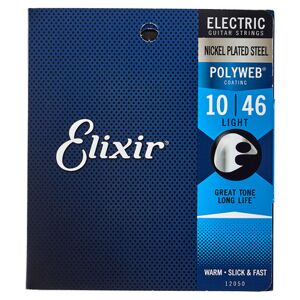 Elixir 12050 Polyweb Light 10-46 Saiten Für E-gitarre 1-3 Packungen