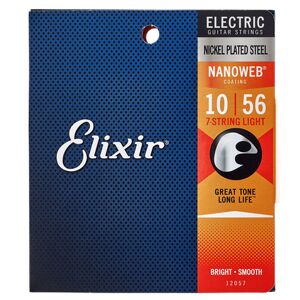 Elixir 12057 Nanoweb Light 10-56 7-saitige E-gitarrensaiten 1-3 Packungen