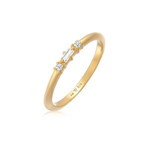 Elli Diamonds Ring Verlobung 925 Silber Diamant 0.03 Karat Echtschmuck Damen