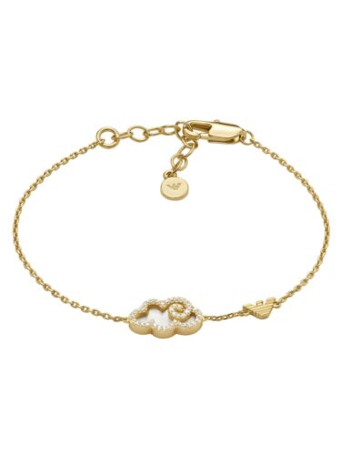 emporio armani armband - brass components bracelet - gr. m - in - fÃ¼r damen gold donna