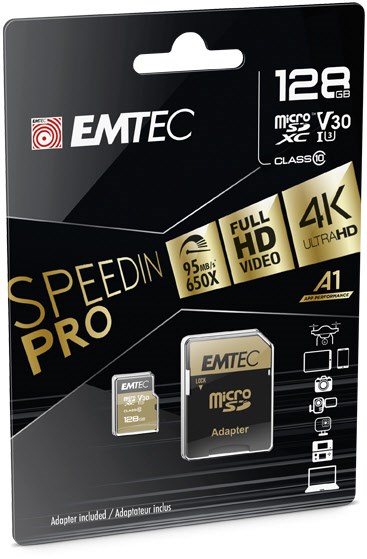 Emtec Ecmsdm128gxc10sp Speedin Pro 128 Gb Microsdxc Uhs-i Class 10 ~e~