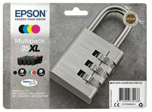 Epson Padlock Multipack 4-colours 35xl Durabrite Ultra Ink - Hohe (xl-) Ausbeute