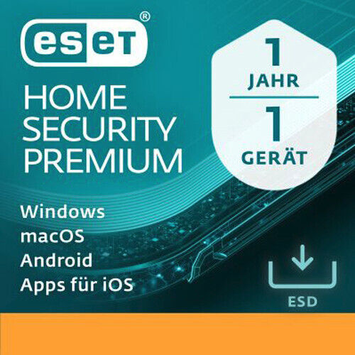 Eset Home Security Premium (2024) 10 Geräte / 1 Jahr Pc/mac/android Download Neu