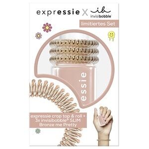 Essie Make-up Nagellack Geschenkset Nagellack Nr. 0 Crop Top And Roll + Invisibobble Haargummi