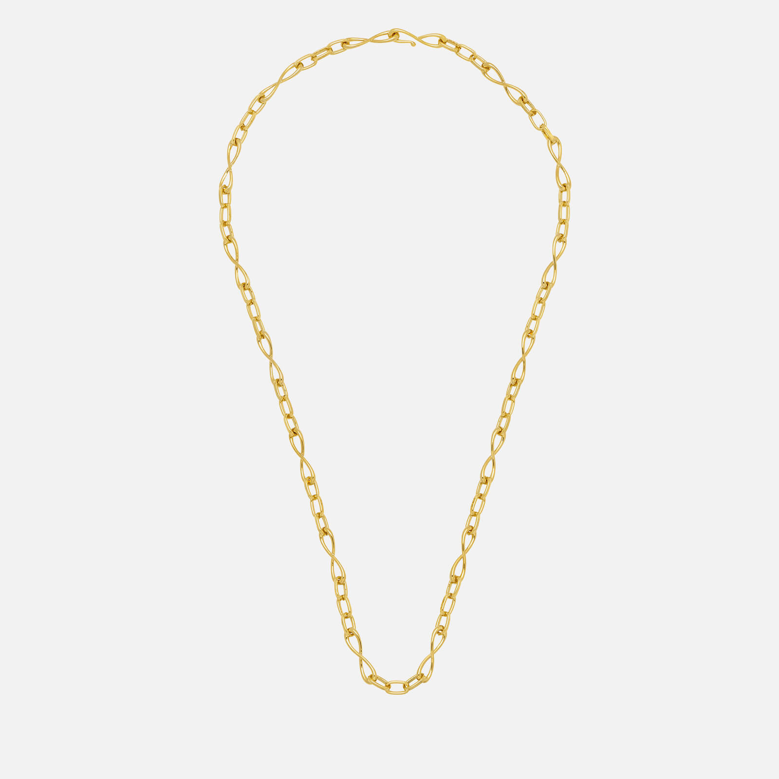 estella bartlett -plated infinity loop motif necklace gold