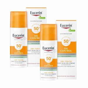 Eucerin Oil Control Face Sun Gel-creme Lsf 50+ Doppelpack 2x50 Ml Sonnenschutzcreme