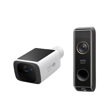 Eufy Solocam S220 + Video Doorbell S330 Add-on Unit Black - Black