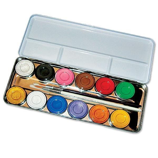 Eulenspiegel 12-colour Metal Palette Metal Make-up Palette, Pack Of (us Import)