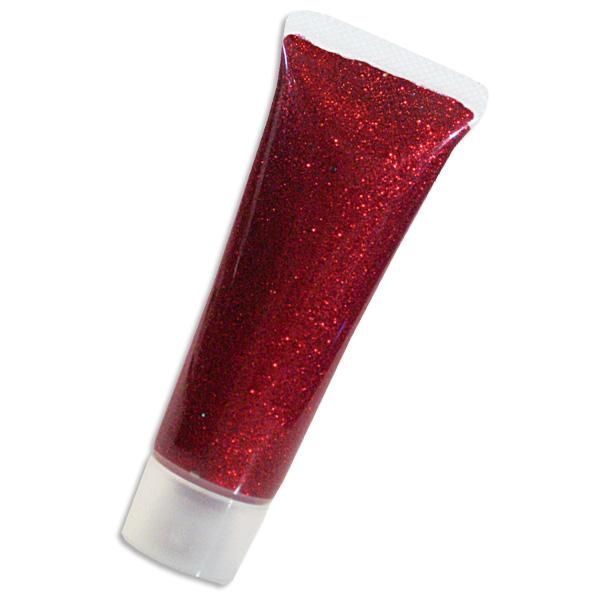 eulenspiegel glitzergel, rot-juwel, (holographisch), rotes glitter make up, hoch pigmentiert, feine qualitÃ¤t, 18ml tube