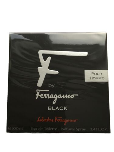 F Black By Salvatore Ferragamo Eau De Toilette Spray 3.4 Oz / E 100 Ml [men]