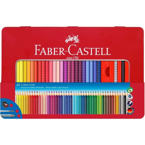 Faber-castell 112448 - Buntstift Colour Grip 48er Stück Metalletui