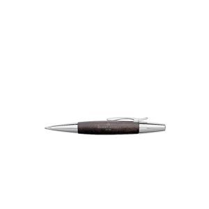 Faber-castell E-motion Ballpoint Pen - Black Wood And Chrome - New