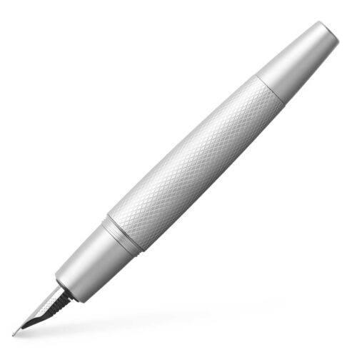 Faber-castell E-motion Fountain Pen - Pure Silver - New