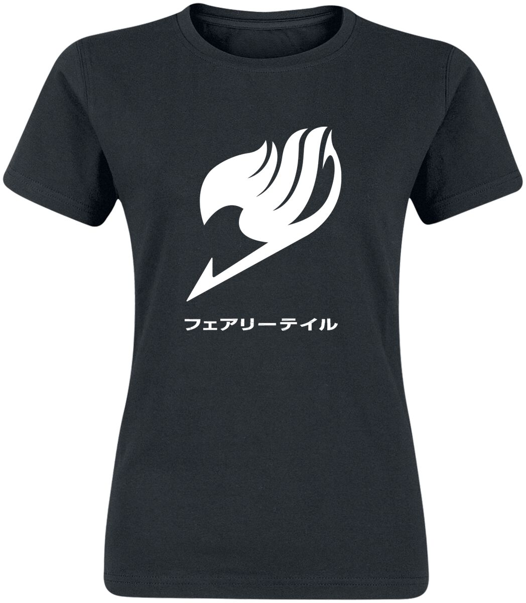fairy tail - anime t-shirt - mono iconic - m bis xxl - fÃ¼r damen - grÃ¶ÃŸe xxl - - lizenzierter fanartikel schwarz donna