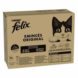 Felix Classic Pouches 80 X 85 G - Fisch & Fleisch Mix (4 Sorten)
