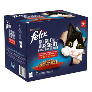 Felix ''so Gut Wie Es Aussieht'' 24 X 85 G - Fleischauswahl (huhn, Lamm, Rind, Kaninchen)