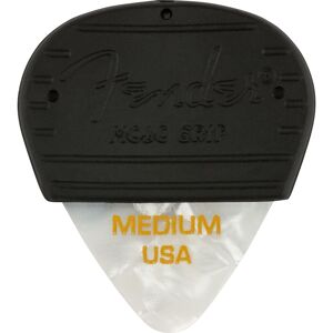 Fender 351 Mojo Grip Picks Celluloid White Moto Medium - Plektren Set