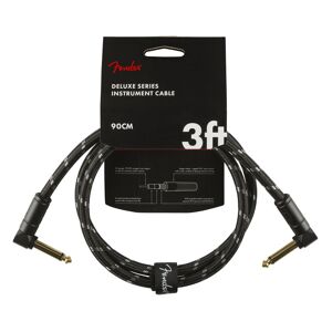 Fender Deluxe Patch Cable Angle 90cm Tweed Black
