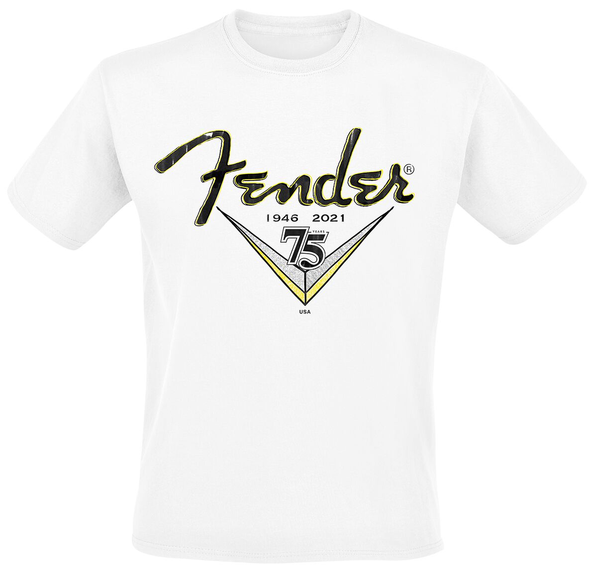 fender t-shirt - scribble men - s bis xxl - fÃ¼r mÃ¤nner - grÃ¶ÃŸe s - - lizenziertes merchandise! weiÃŸ