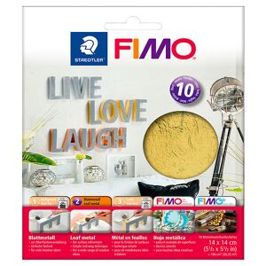 Fimo-metallplatten - Gold - 10 Blatt - Staedtler - One Size - Kreatives Spielset
