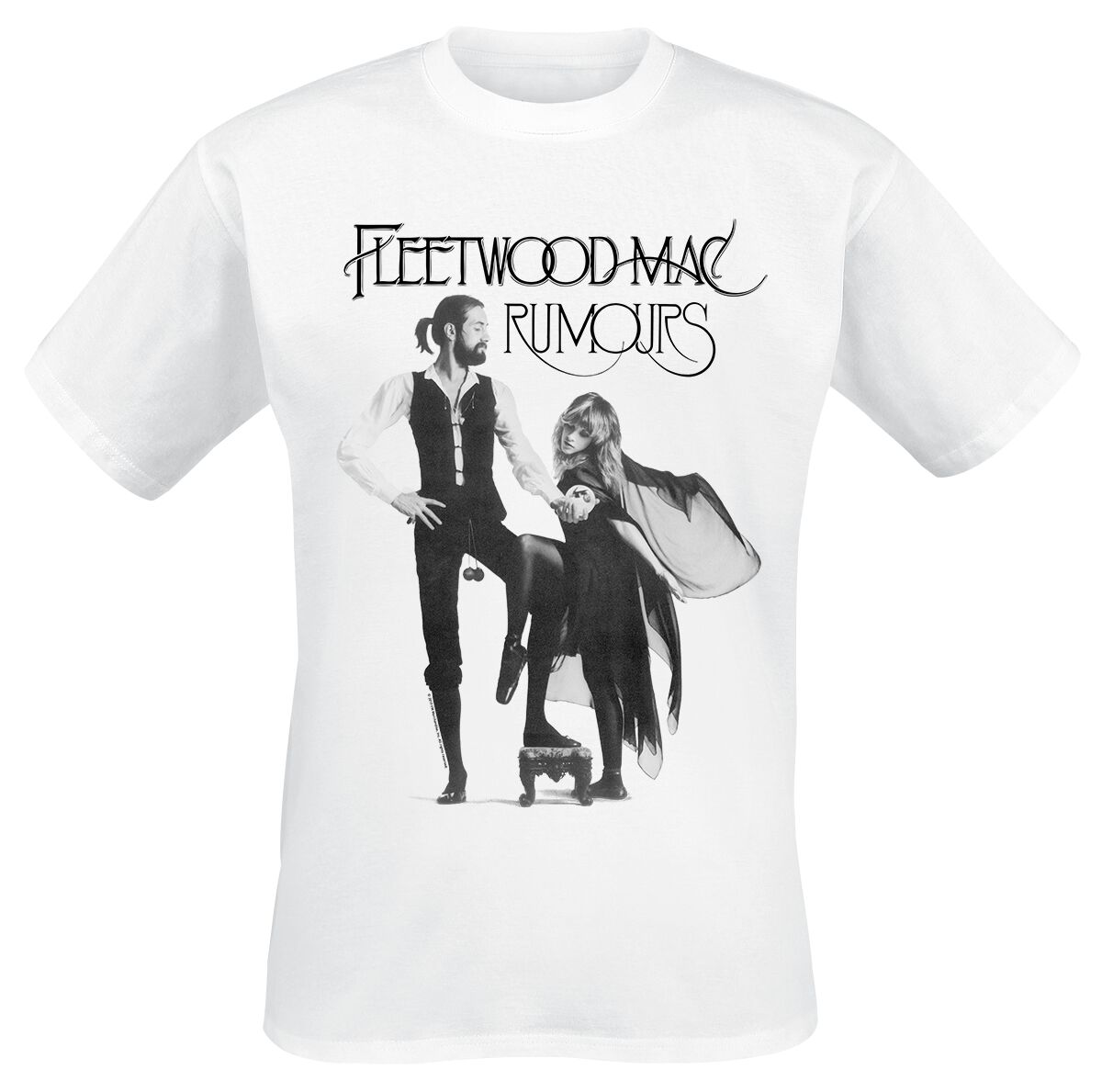 fleetwood mac t-shirt - rumours - l bis xxl - fÃ¼r mÃ¤nner - grÃ¶ÃŸe xxl - - lizenziertes merchandise! weiÃŸ