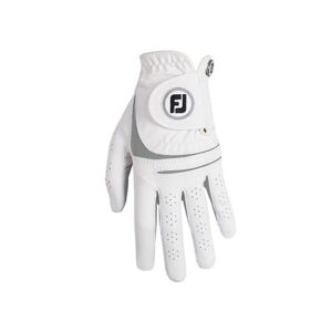 Footjoy Weathersof Damen Golf Handschuh, Linke Hand (für Rechtshänder), L, Weiss