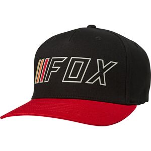 Fox Brake Check Flexfit Kappe - Schwarz Rot - S M - Unisex