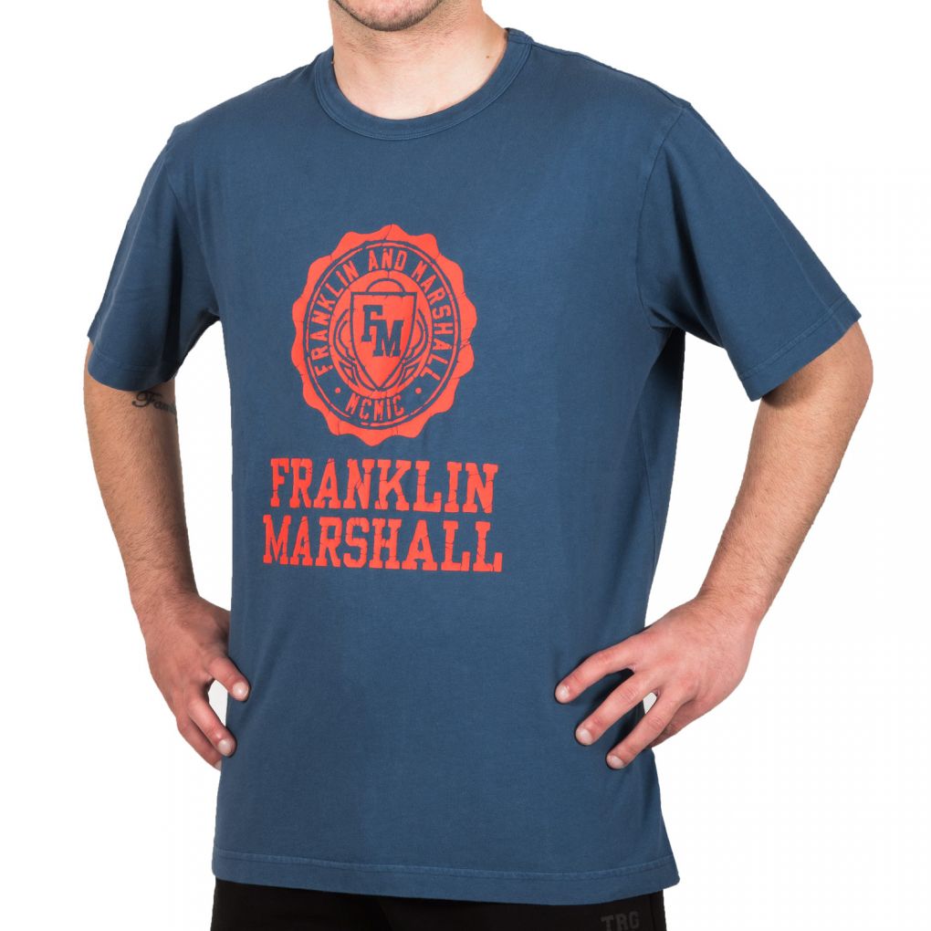 franklin & marshall t-shirt bleu uomo