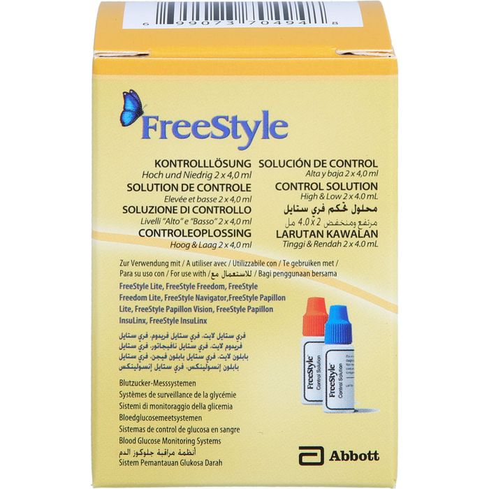 Freestyle Kontrolllösung, 2 X 4 Ml – Für Präzise Blutzuckermessungen